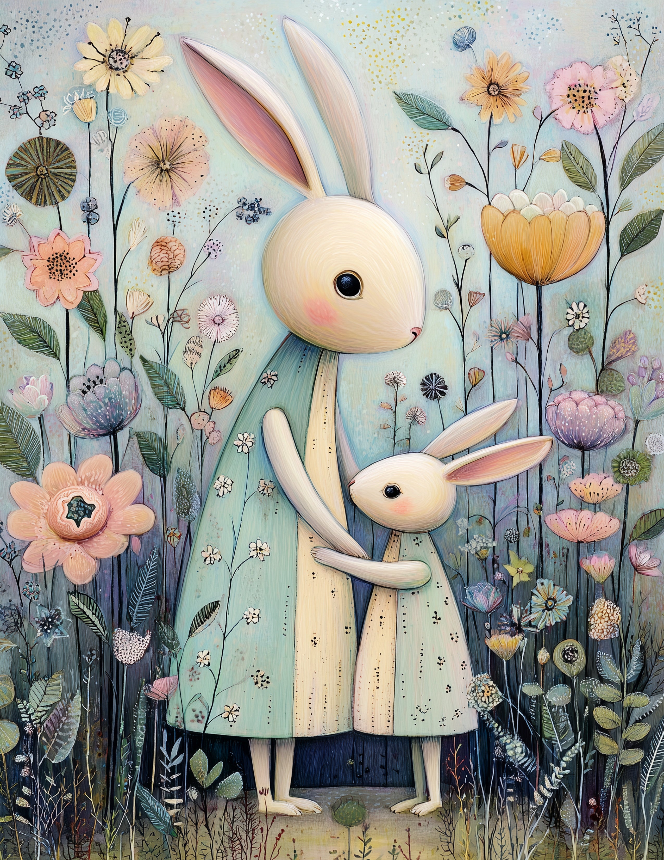 Sweet Bunnies 12 Month Planner