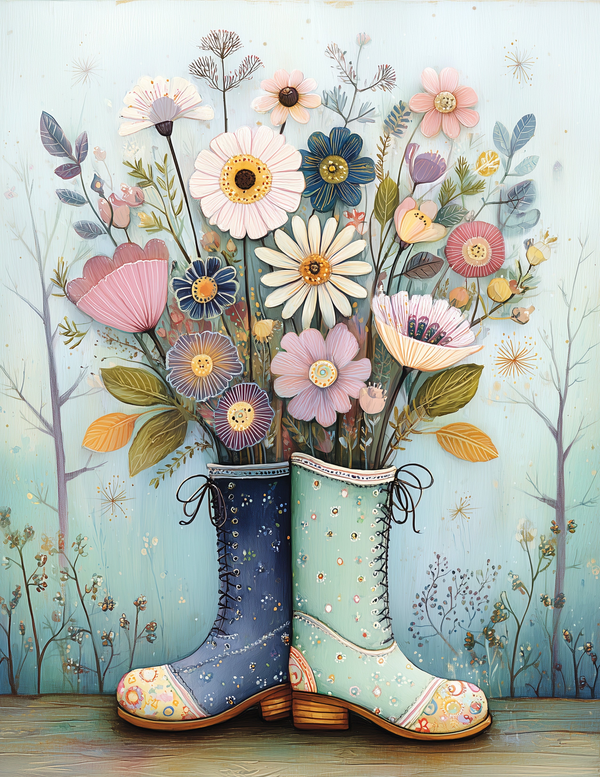Floral Boots Meal Planner