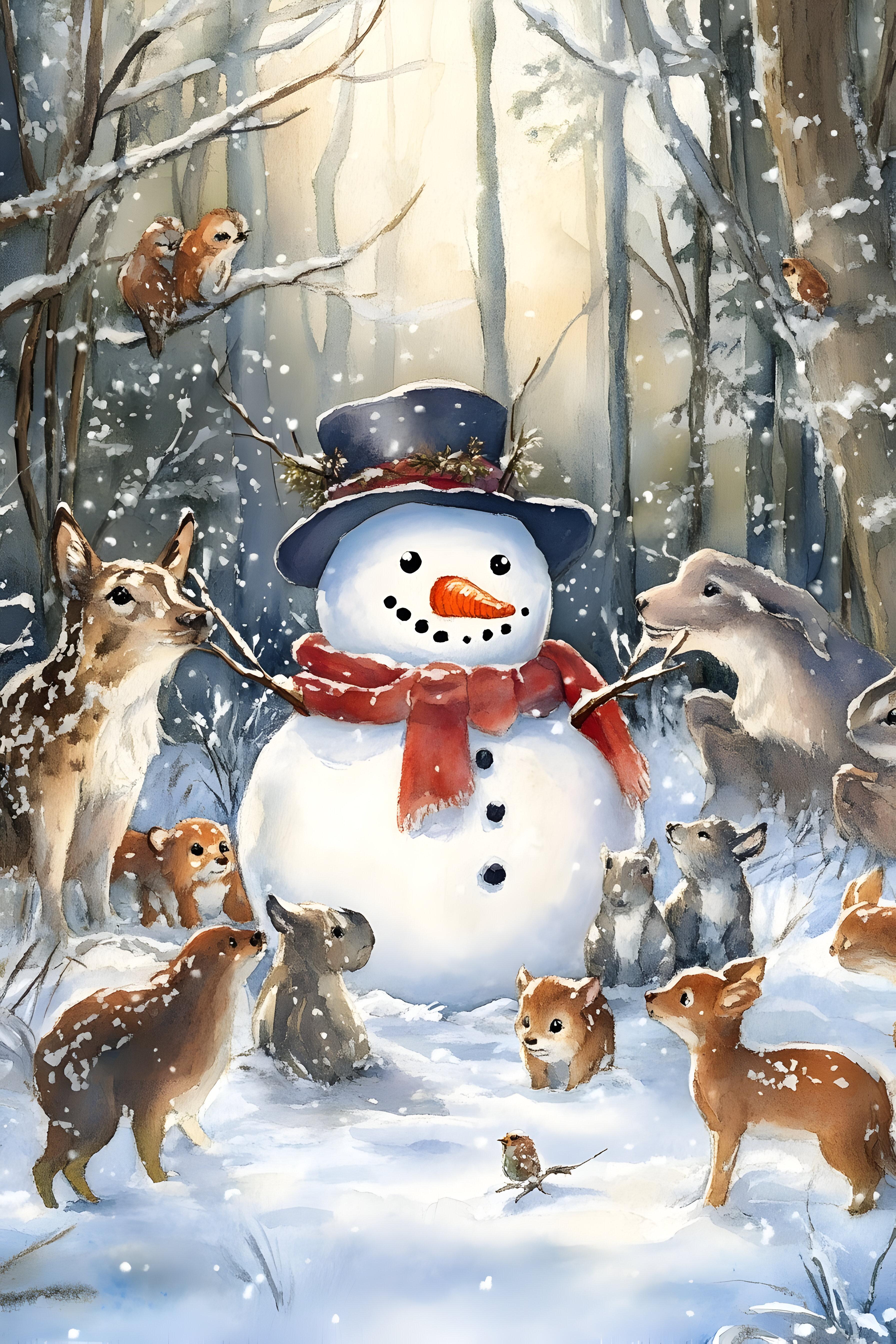 Snowman & Friends Meal Planner