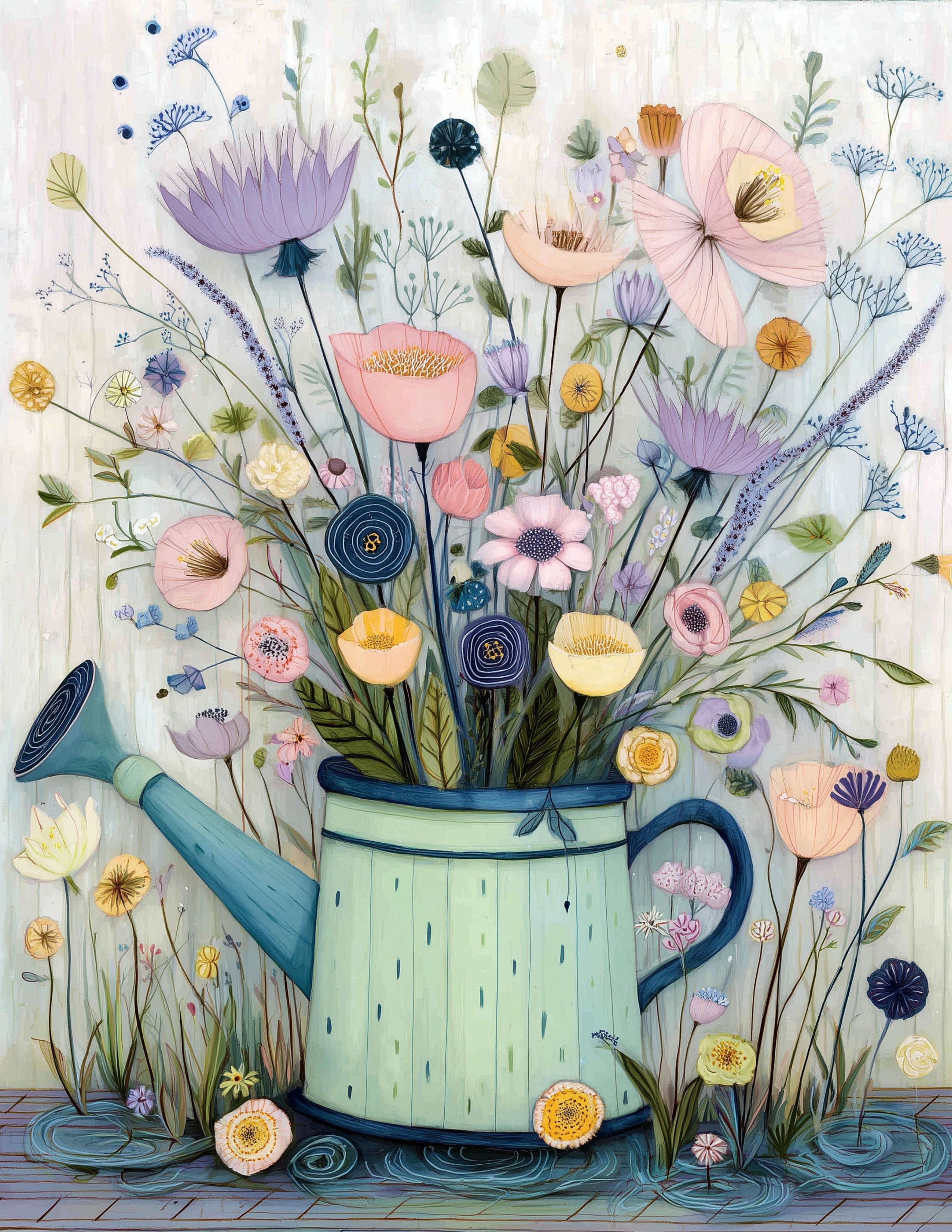 Blooming Water Can 1 Month Planner