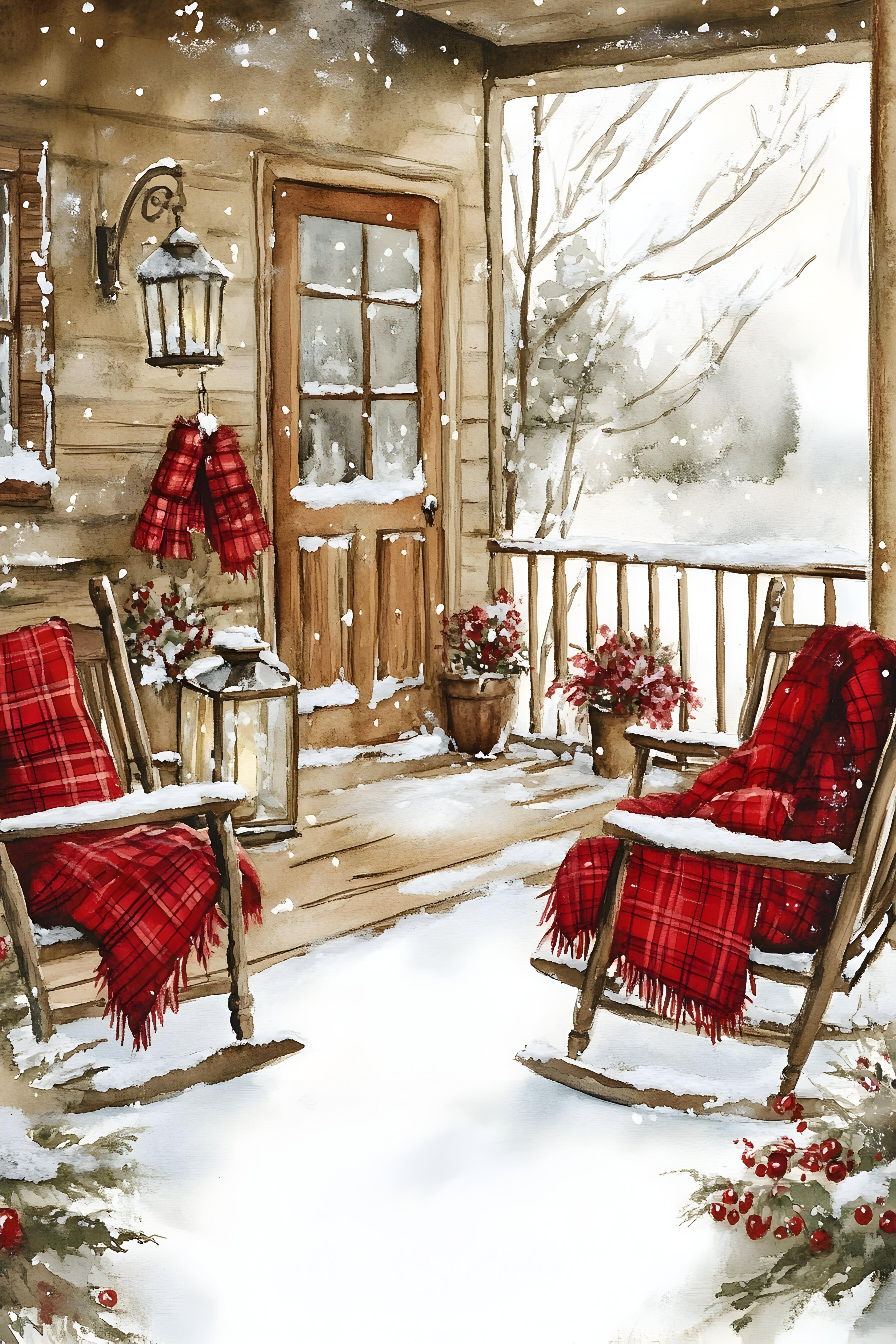 Rustic Holiday Porch Meal Planner
