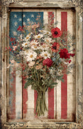 Rustic Flag & Florals 6 Month Planner