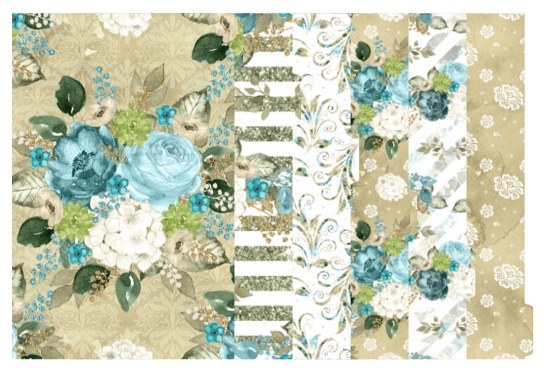 True Blue Floral 2