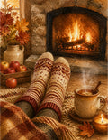 Cozy Toes & Warm Cider 1 Month Planner