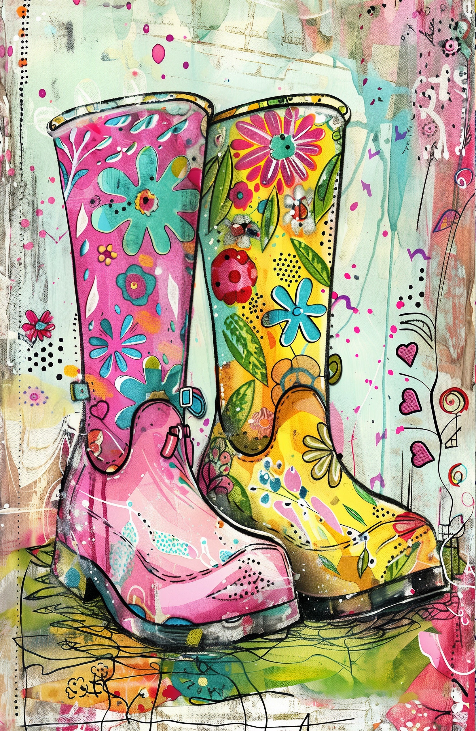 Spring Rainboots Journal