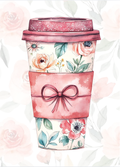 Floral Coffee To Go 12 Month Planner