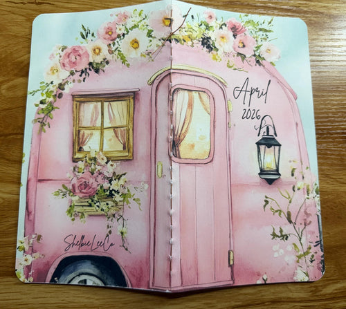 APRIL Ready to Ship Narrow Dot Grid Hobo Weeks Style Monthly Planner