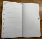 APRIL Ready to Ship Narrow Dot Grid Hobo Weeks Style Monthly Planner