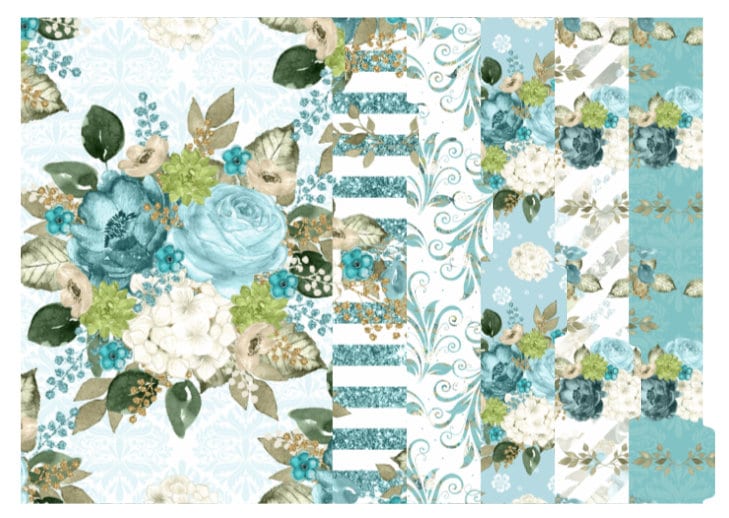 True Blue Floral 1